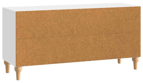 TV szekrény Magasfényű Fehér 102 x 34,5 x 50 cm Szerelt Fa