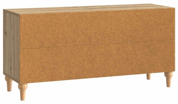 TV szekrény 102 x 34,5 x 50 cm Kézműves Tölgy Szerelt Fa