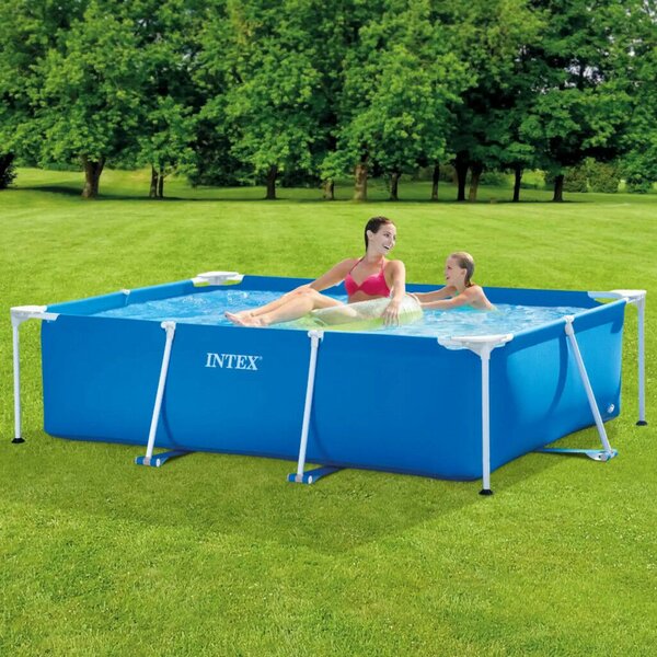 Intex 220x150x60cm négyszögletes fémvázas kerti Medence (28270NP)