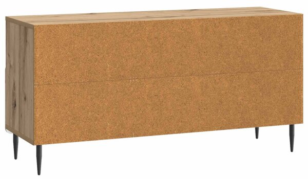 TV szekrény 102 x 34,5 x 50 cm Kézműves Tölgy Szerelt Fa