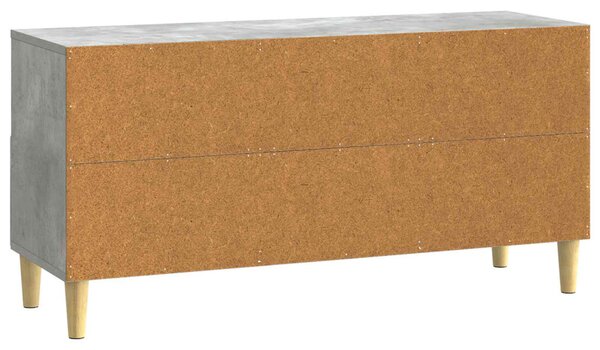 TV szekrény fiókkal Betonszürke 102 x 34,5 x 50 cm Szerelt Fa