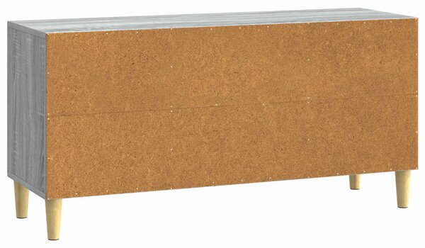TV szekrény 102 x 34,5 x 50 cm Szürke Sonoma Szerelt Fa