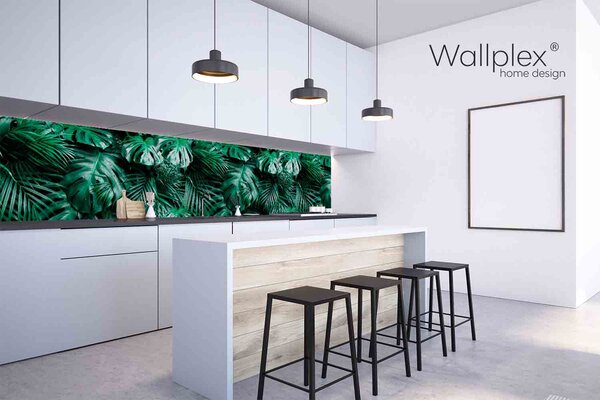 Wallplex falburkoló konyhapanel Pálmalevelek (Méret: Kicsi 60x120)