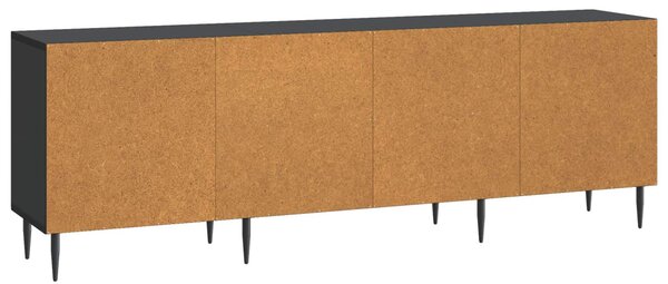 TV szekrény 150 x 31 x 50 cm Fekete Szerelt Fa