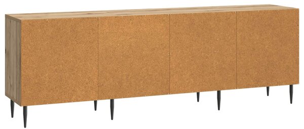 TV szekrény 150 x 31 x 50 cm Kézműves Tölgy Szerelt Fa