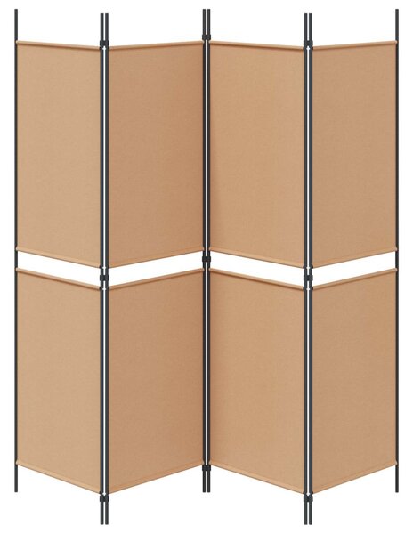 4-paneles szoba elválasztó Bézs 200 x 180 cm Szövet