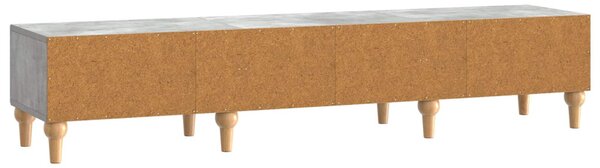TV szekrény fiókkal Betonszürke 147 x 34,5 x 30 cm Szerelt Fa