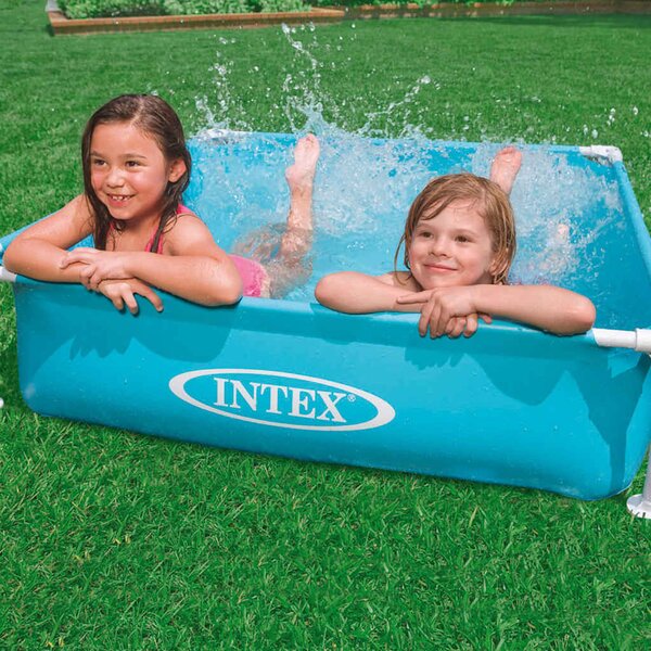 Intex 122x122cm négyszögletes mini fémvázas Gyerekmedence (57173NP)