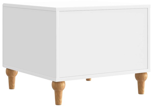 Dohányzóasztal Magasfényű Fehér 49 x 50 x 40 cm Szerelt Fa