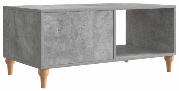Dohányzóasztal Betonszürke 90 x 50 x 40 cm Szerelt Fa