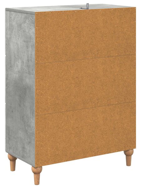 Fiókos szekrény Betonszürke 66 x 34,5 x 90 cm Szerelt Fa