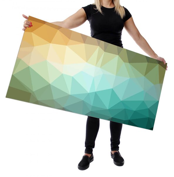 Wallplex falburkoló konyhapanel Polygonal (Méret: Kicsi 60x120)