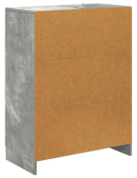 Fiókos szekrény Betonszürke 66 x 34,5 x 87 cm Szerelt Fa