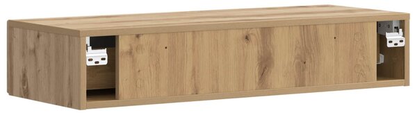 Fali oldaltábla 87,5 x 34,5 x 17 cm Szerelt Fa Kézműves Tölgy