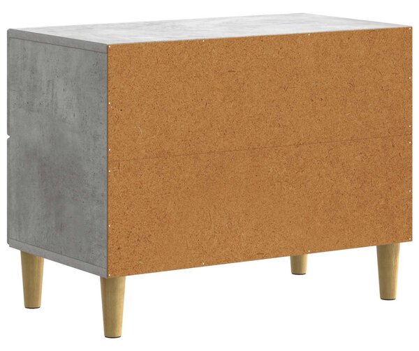 Éjjeliszekrény fiókkal Betonszürke 62 x 34,5 x 48 cm Szerelt Fa
