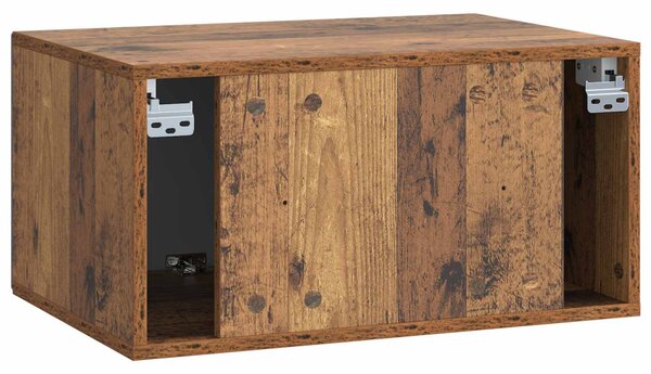 Fali TV szekrény Antik Fa 59,5 x 41 x 30 cm Szerelt Fa