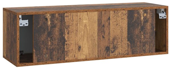 Fali TV szekrény Antik Fa 98 x 31 x 30 cm Szerelt Fa