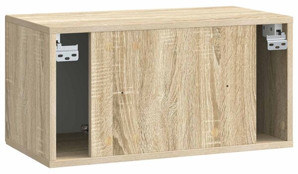 Fali TV szekrény Sonoma Tölgy 59,5 x 31 x 30 cm Szerelt Fa
