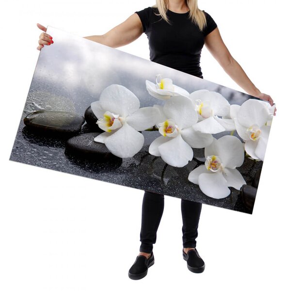 Wallplex falburkoló konyhapanel Orchidea (Méret: Kicsi 60x120)