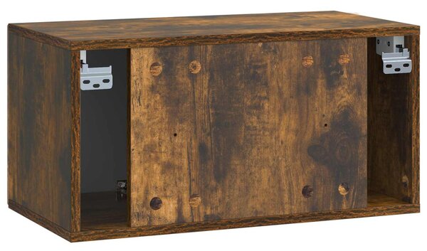 Fali TV szekrény Füstös Tölgy 59,5 x 31 x 30 cm Szerelt Fa