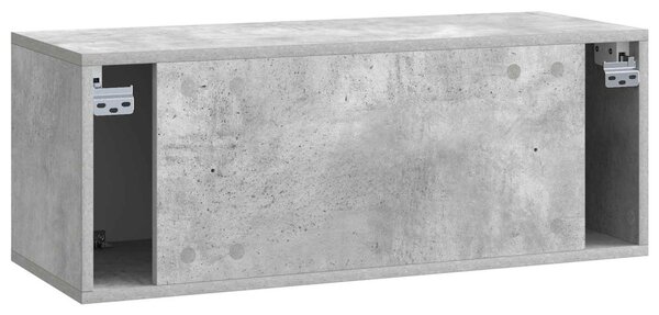 Fali TV szekrény Betonszürke 78,5 x 31 x 30 cm Szerelt Fa
