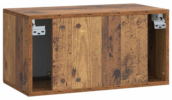 Fali TV szekrény Antik Fa 59,5 x 31 x 30 cm Szerelt Fa