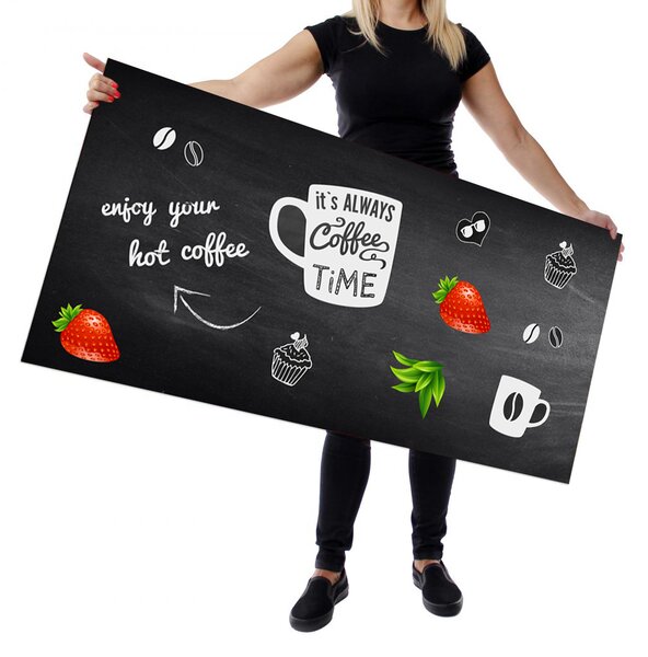 Wallplex falburkoló konyhapanel Enjoy Coffe (Méret: Kicsi 60x120)