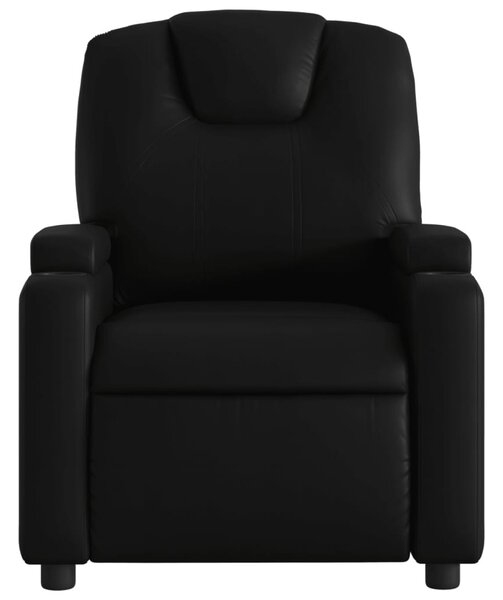 Fekete műbőr relaxfotel