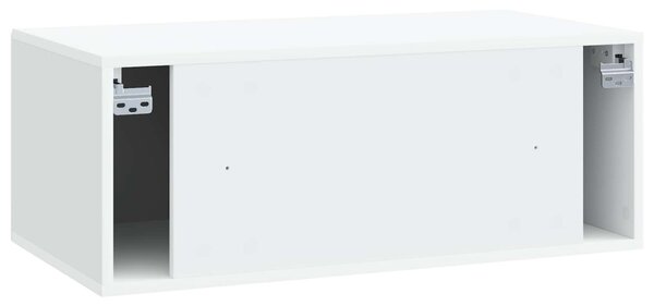Fali TV szekrény Fehér 78,5 x 41 x 30 cm Szerelt Fa