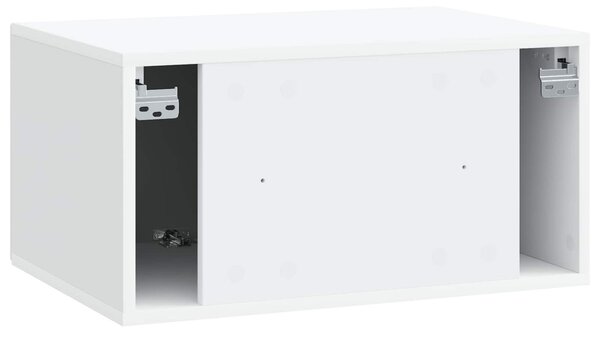 Fali TV szekrény Fehér 59,5 x 41 x 30 cm Szerelt Fa