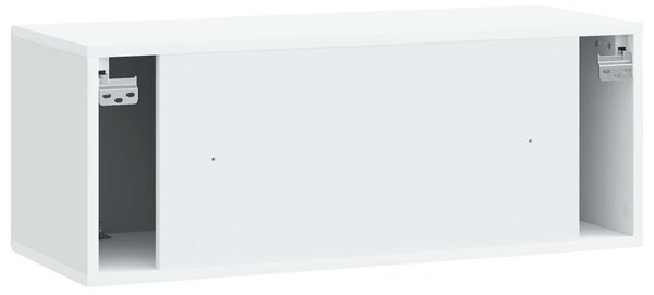 Fali TV szekrény Fehér 78,5 x 31 x 30 cm Szerelt Fa