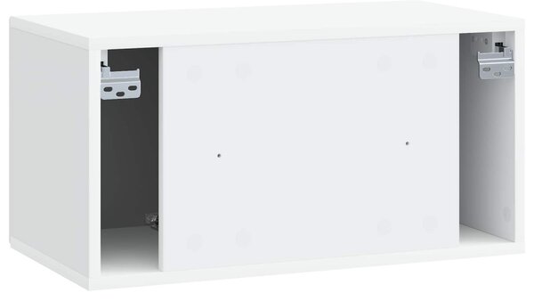 Fali TV szekrény Fehér 59,5 x 31 x 30 cm Szerelt Fa