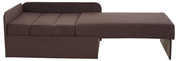 KONDELA Kinyitható heverő, barna Taupe, MONTES UNI
