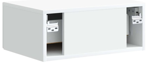 Fali éjjeli szekrény fiókkal Fehér 49 x 34,5 x 20 cm Szerelt Fa