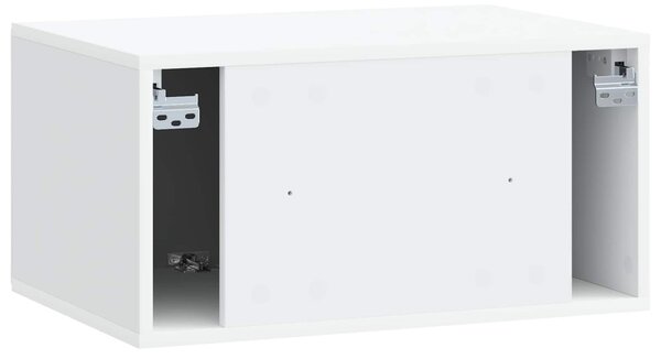 Fali TV szekrény 59,5 x 41 x 30 cm Fehér Szerelt Fa