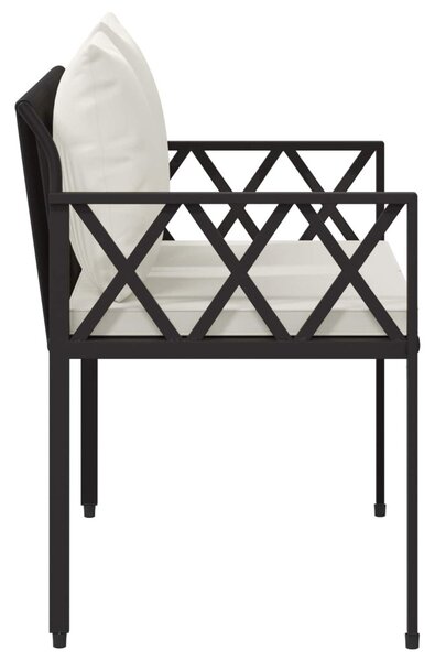 Kültéri padok 2 -Seater 116 x 56 x 75 cm polirattan