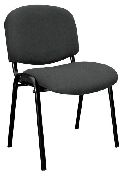 FOR-ISO tárgyalószék fekete vázzal, fekete