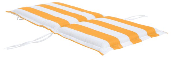 KONDELA Párna kerti székre, fehér/sárga, ALMEDE