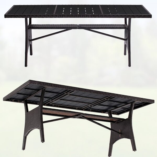 Deuba Rattan asztal Takeo 190x90x75 cm - barna