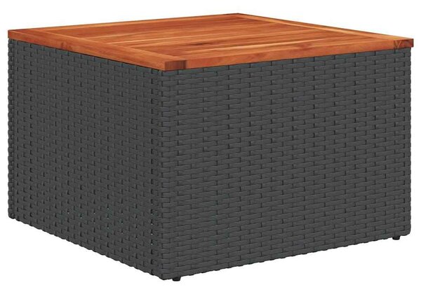 VidaXL Polyrattan Kerti Ülőgarnitúra - 6 részes - Fekete