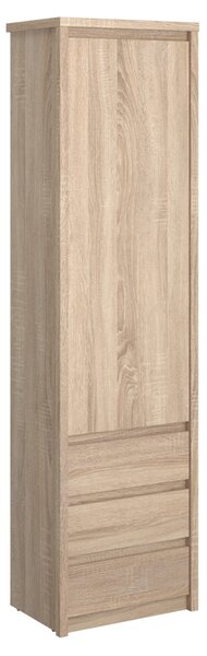 KONDELA Könyvespolc, DTD laminált, tölgy sonoma, NORTY TYP 5