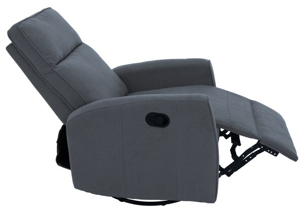 KONDELA Relax forgószék fotel, szürke, MEKENZI