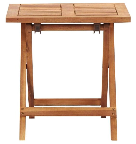 VidaXL Napozóágy szett - Akácfa és PE Rattan - 200cm