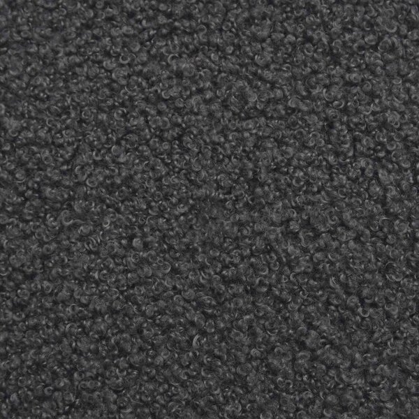 VidaXL Kárpitozott pad háttámlával Sötétszürke 110 x 60 x 76 cm Bouclé