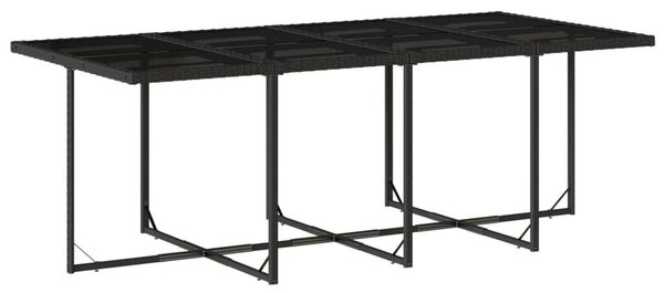 VidaXL 13 részes fekete polyrattan kerti ülőgarnitúra párnákkal