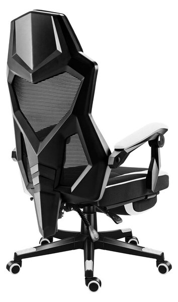 Huzaro Combat 3.1 Gamer szék lábtartóval - Fekete / Fehér