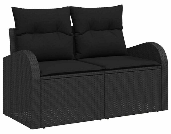 8 darabos kerti kanapészett párnákkal bézs poly rattan