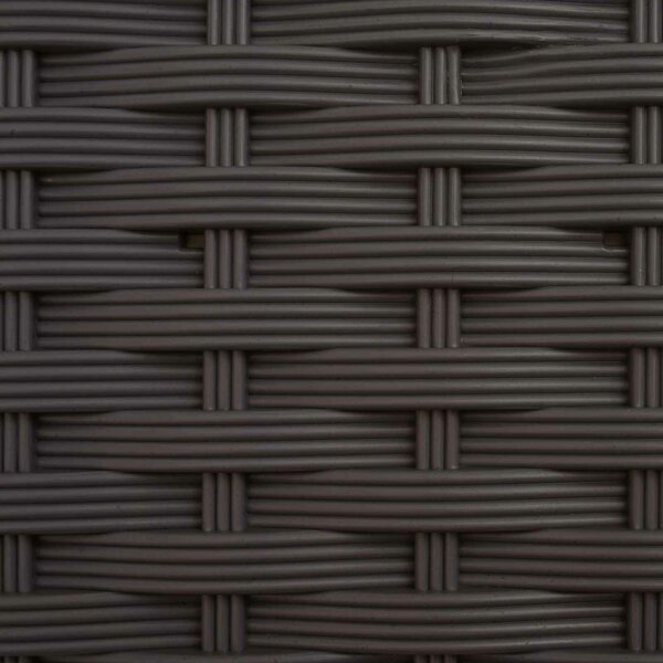 VidaXL Magasított ágyás rácsos kerítéssel és tetővel barna 122,5 x 40 x 123 cm PP