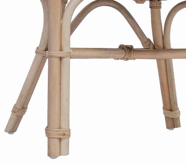 VidaXL Összecsukható Szék Rattan Természetes 60 x 60 x 81 cm