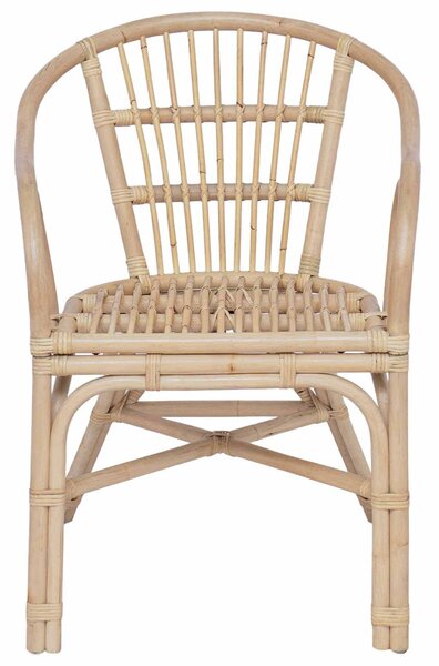 VidaXL Összecsukható Szék Természetes 58 x 60 x 81 cm Rattan